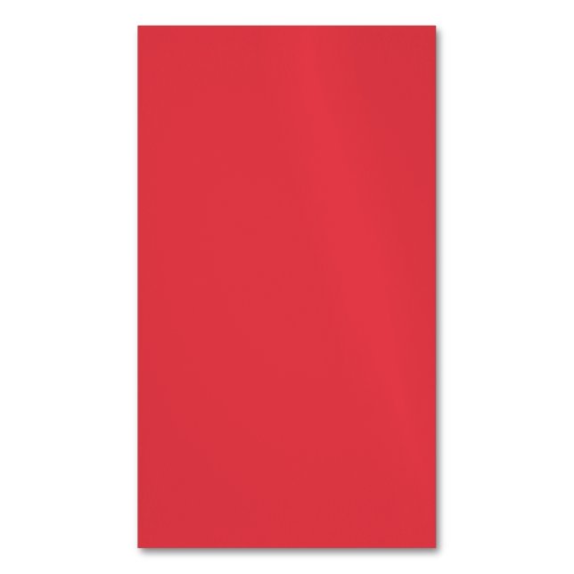 Tomato Red Magnetic Affärskort - Anpassade Magnetiska Visitkort (Framsida vertikal)