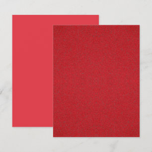 Tomato Red + Noise Flat Note Card - Anpassade Anteckningskort