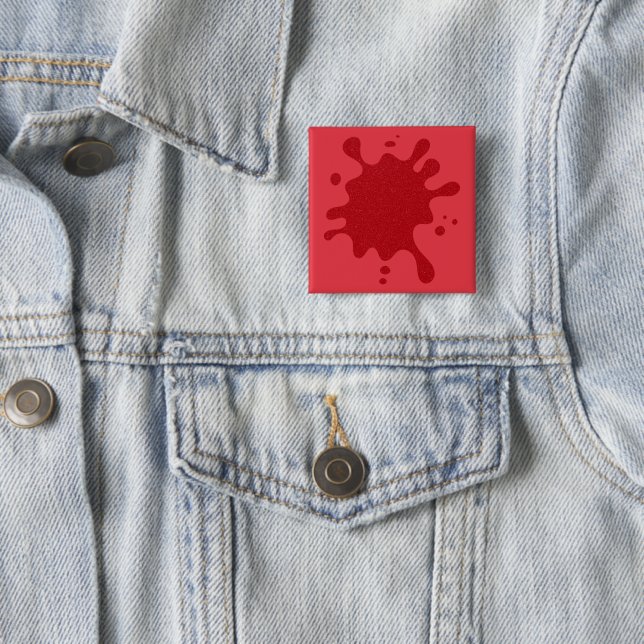 Tomato-Red Noise Struktur Pin Badge - Anpassadet Knapp (In Situ)