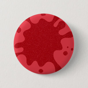 Tomato-Red "Paint Stänk" Anpassningsbar Pin Knapp