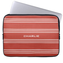 Tomato Red Rand anpassningsbar monogram laptop sle Sleeve