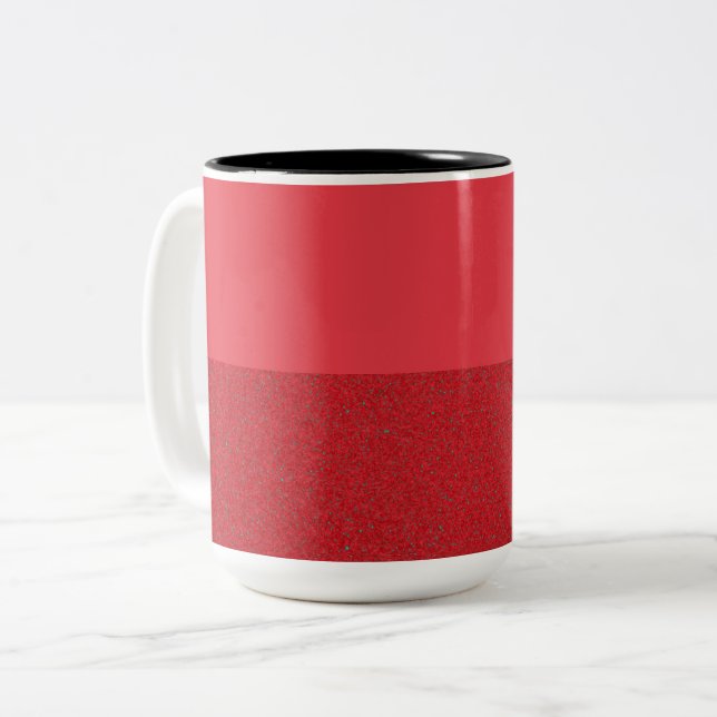 Tomato Red Speckle Grund Mugg - Anpassadet (Framsida vänster)