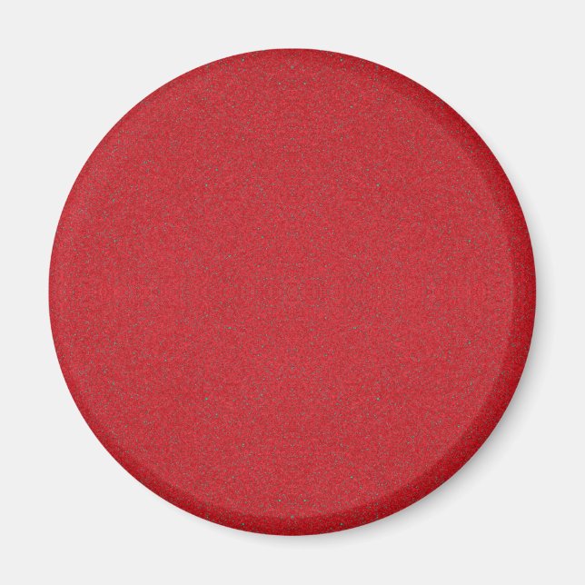 Tomato Red Speckled Round Fridge Magnet (Anpassnin (Framsidan)