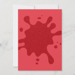 Tomato Red Splash Anpassad Inbjudan