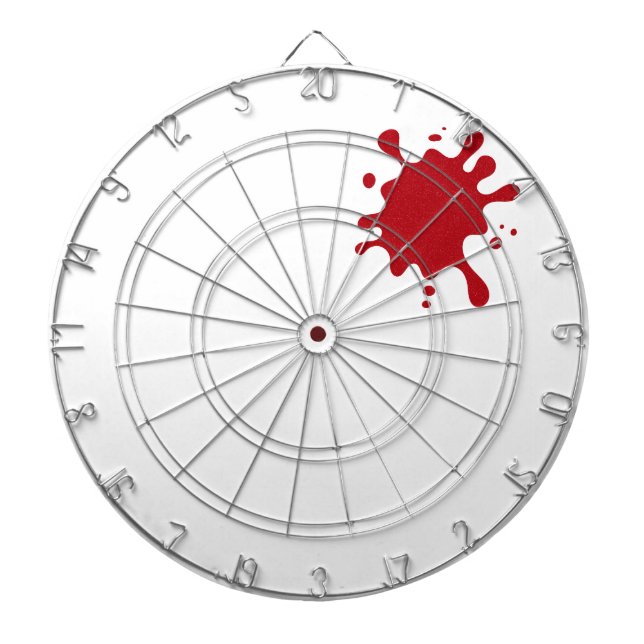 Tomato Red Splash Custom Dartboard Darttavla (Framsidan)