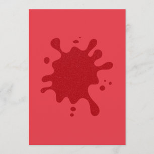 Tomato Red Splash Flat Meny Kort – Anpassningsbar