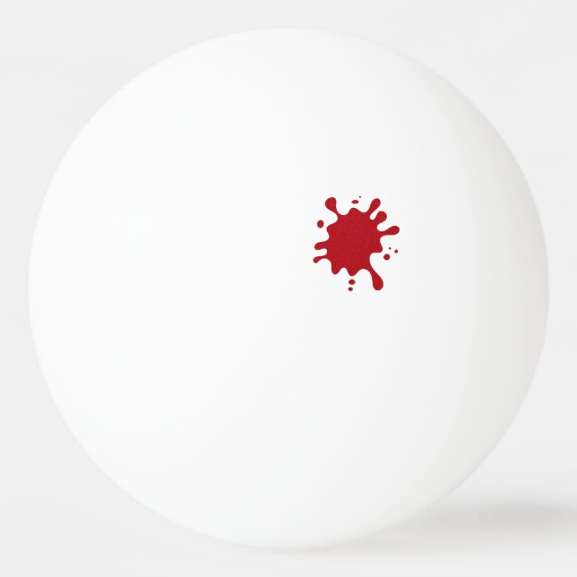 Tomato Red Splash Ping-Pong Ball – Customizable Pingisboll (Framsidan)