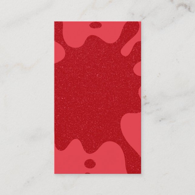Tomato Red Splash Texture Calling Card – Anpassa (Framsida)