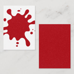 Tomato Red Splat Anpassningsbar Mini-platta anteck Anteckningskort