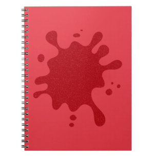 Tomato Red Splat Spiral fotopatbok - Anpassa Anteckningsbok