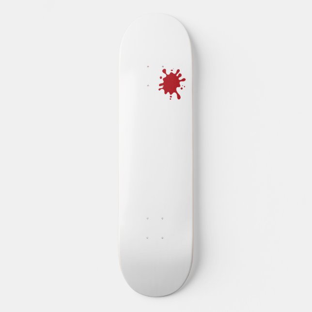 Tomato Red Splatter Anpassad Skateboard (Framsida)