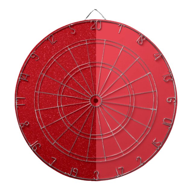 Tomato Red Split Dartboard – Customizable Darttavla (Framsidan)
