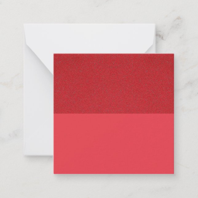 Tomato Red Split-Horizon - platta anteckningskort  (Framsida)