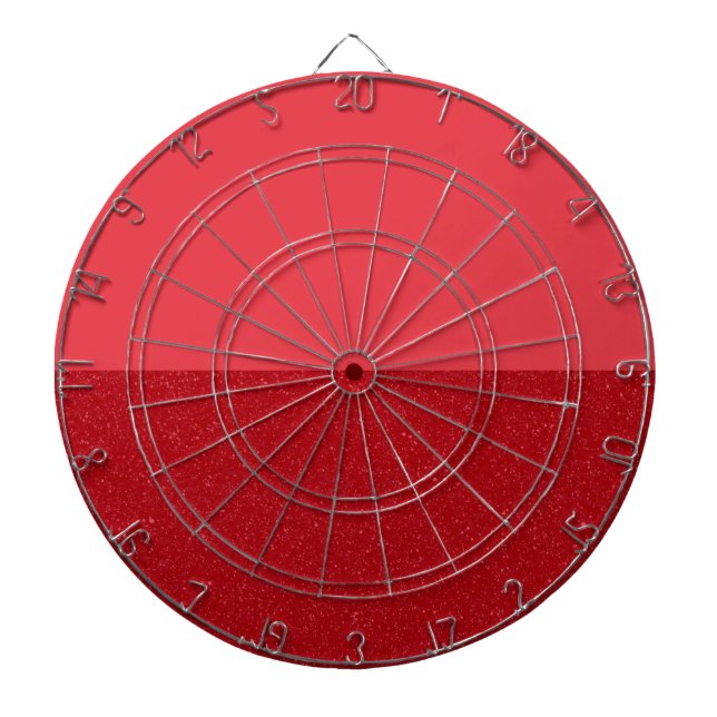 Tomato Red Split Textured Dartboard – Customizable Darttavla (Framsidan)