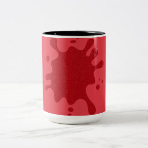 Tomato Red Stänk Anpassningsbar Two-Tone Mugg