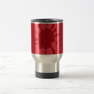 Tomato-Red Stänk Resemugg - Anpassningsbar Bulk Re