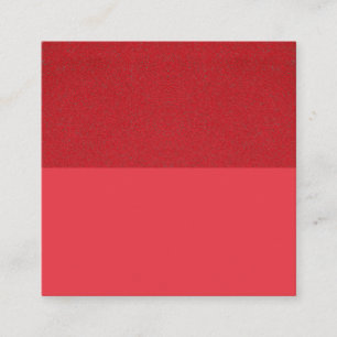Tomato Red Textured Split Anpassningsbar Square Ca Fyrkantigt Visitkort