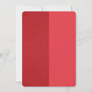 Tomato Red Tvåtons Texturerad Inbjudan - Anpassad