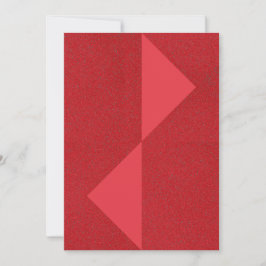 Tomato Red Twin Triangle Card - Anpassade Spara Datumet