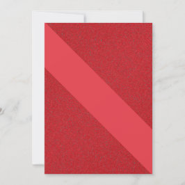 Tomato Röd Diagonal Rand Kort – Anpassningsbar