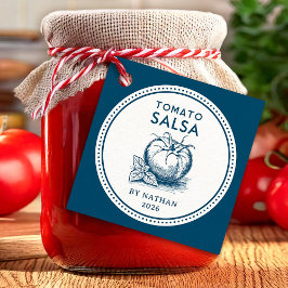 Tomato salsa anpassningsbar färg gåvor etiketter