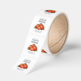 Tomato Salsa Canning Fyrkantigt Klistermärke