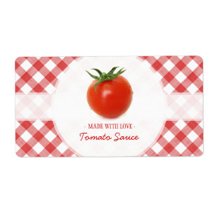 Tomato Sauce-etiketter Fraktsedel