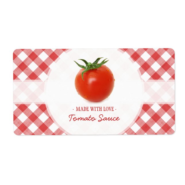 Tomato Sauce-etiketter Fraktsedel (Framsidan)