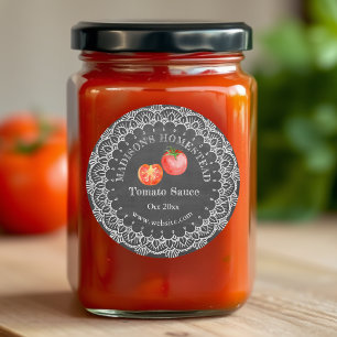 Tomato Sauce   Land Rustic Runt Klistermärke