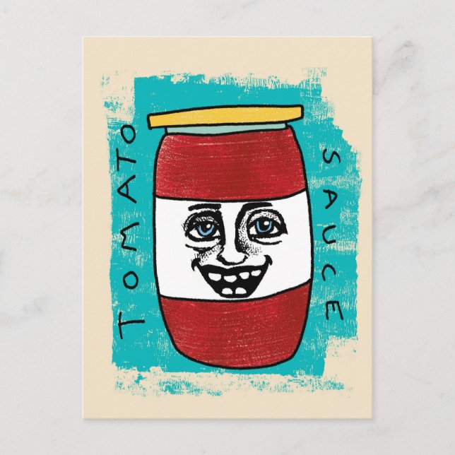 Tomato Sauce Postcard Vykort (Framsida)