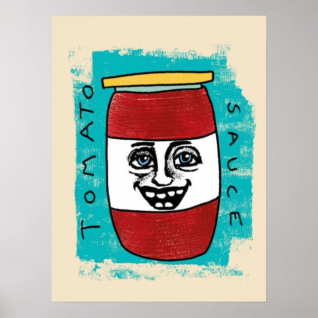 Tomato Sauce Poster Wall Art (Framsidan)