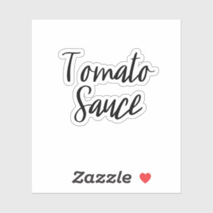 Tomato Sauce Storage Sticker Klistermärken