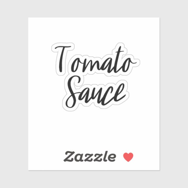 Tomato Sauce Storage Sticker Klistermärken (Ark)