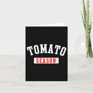 Tomato Season Funny Tomato Vegetables Fa Kort