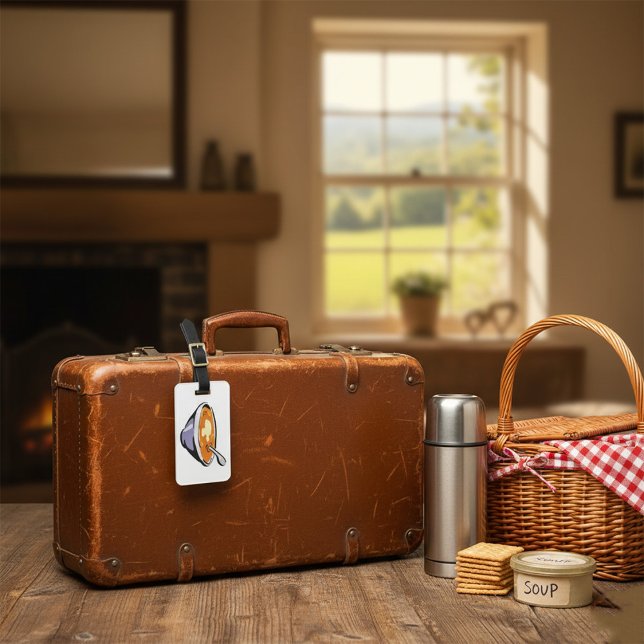 Tomato Soppa Bowl med Spoon Bagagebricka (Skapare uppladdad)