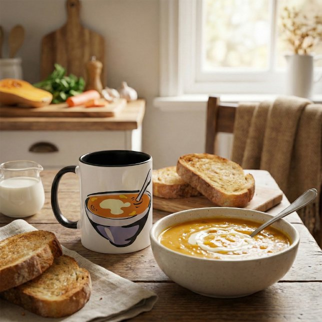 Tomato Soppa Bowl med Spoon Mugg (Skapare uppladdad)
