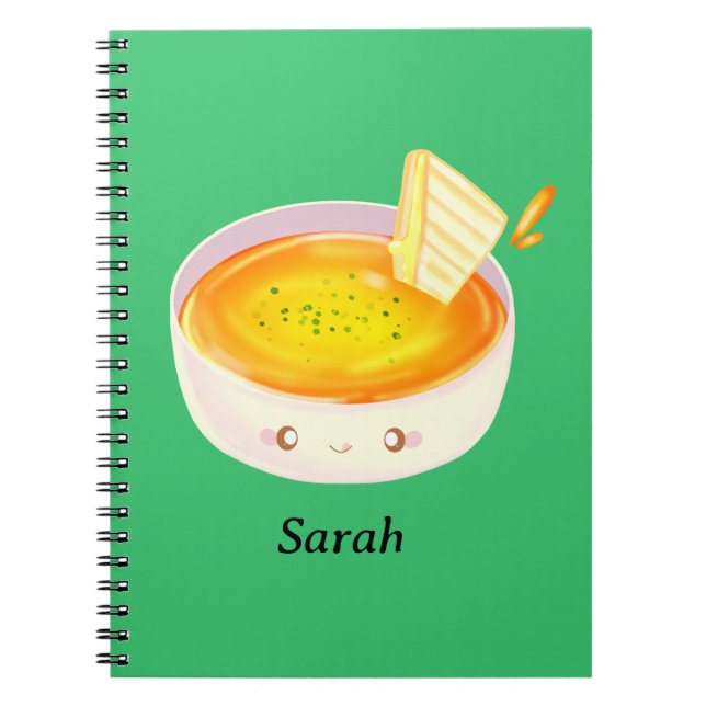 Tomato Soppa och Grilled Cheese Sandwich Anteckningsbok (Framsidan)