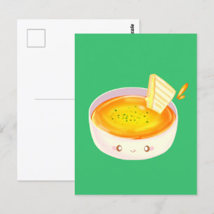 Tomato Soppa och Grilled Cheese Sandwich Vykort