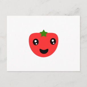 Tomato söt och lycklig vykort