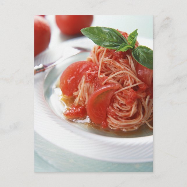 Tomato Spaghetti Vykort (Framsida)