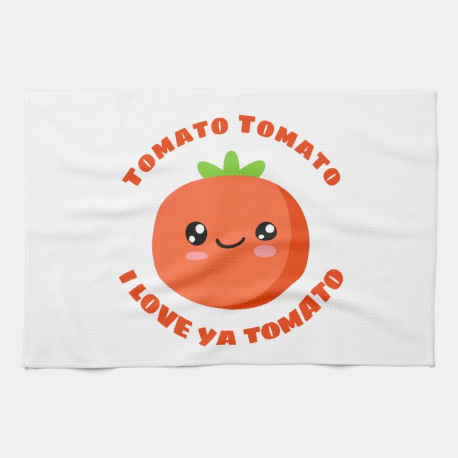 Tomato Tomato I kärlek ya Tomato Kökshandduk (Horisontell)
