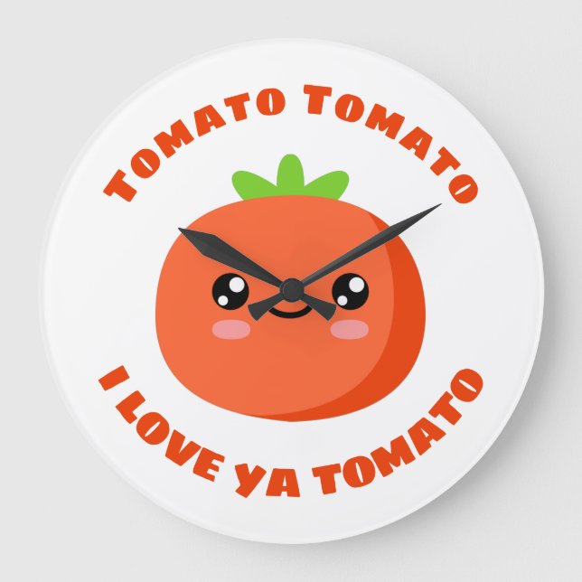 Tomato Tomato I kärlek ya Tomato Stor Klocka (Framsida)