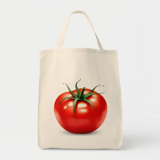 Tomato Tote Bag Tygkasse (Framsidan)