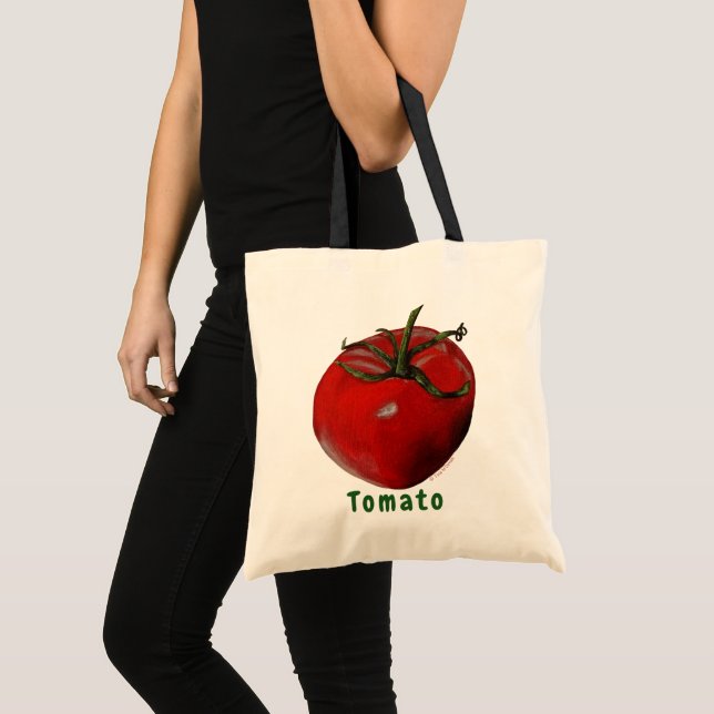 Tomato Tote Bag Tygkasse (Framsida (produkt))