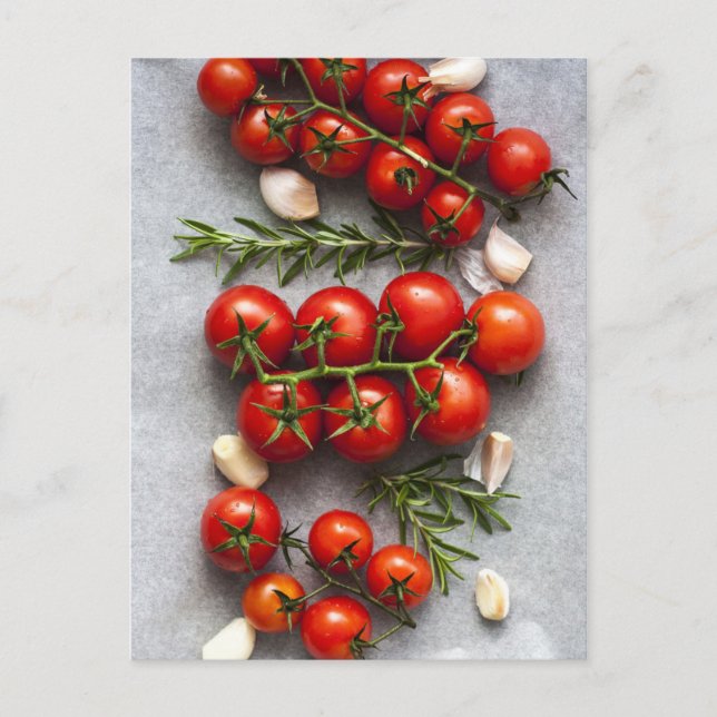 Tomato Vegetable Food Postcard Vykort (Framsida)