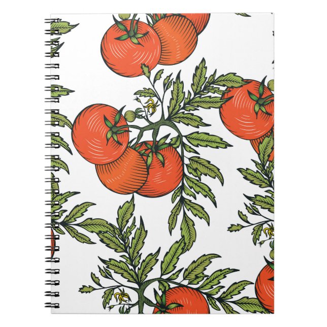 Tomato Vintage: Farm Market Illustration. Anteckningsbok (Framsidan)