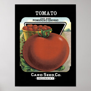 Tomato Vintage Seed Packet Poster