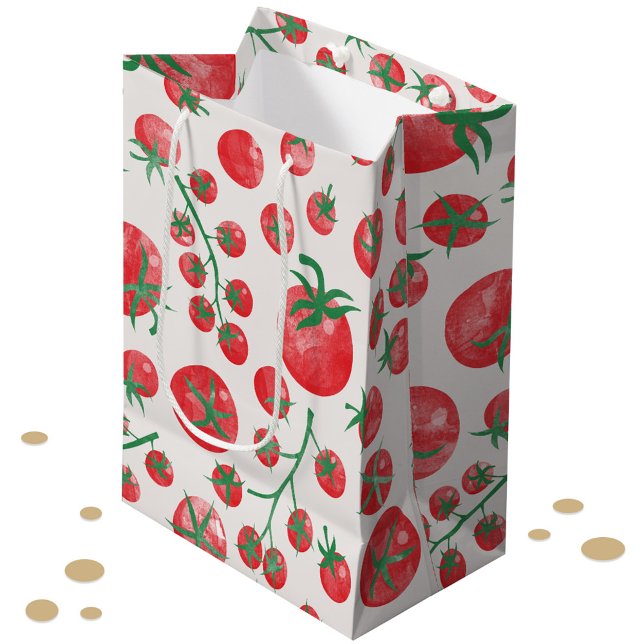 Tomato Watercolor (Fun tomato watercolor gift bag)