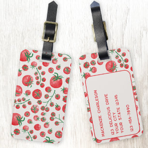 Tomato Watercolor Bagagebricka