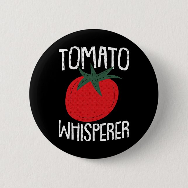 Tomato Whisperer Fars Dag Trädgårdsarbete Pappa-y  Knapp (Framsida)